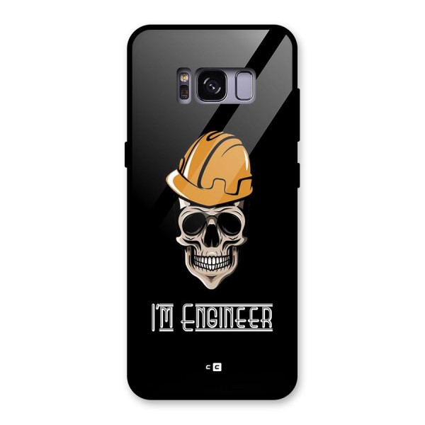 I Am Engineer Glass Back Case for Galaxy S8