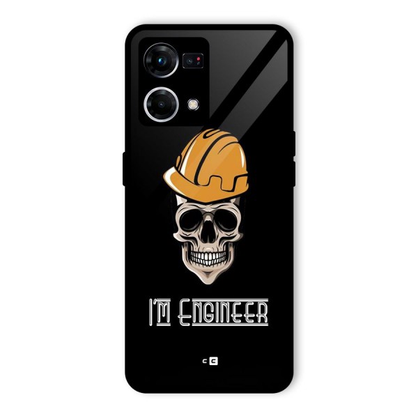 I Am Engineer Glass Back Case for Oppo F21 Pro 4G
