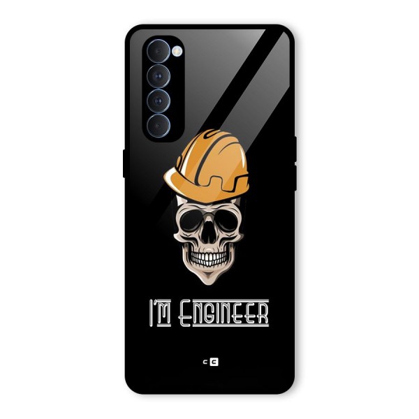 I Am Engineer Glass Back Case for Oppo Reno4 Pro