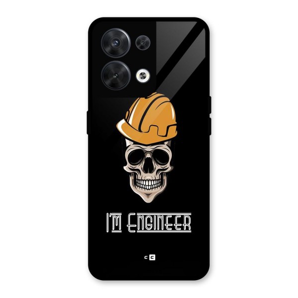 I Am Engineer Glass Back Case for Oppo Reno8 5G