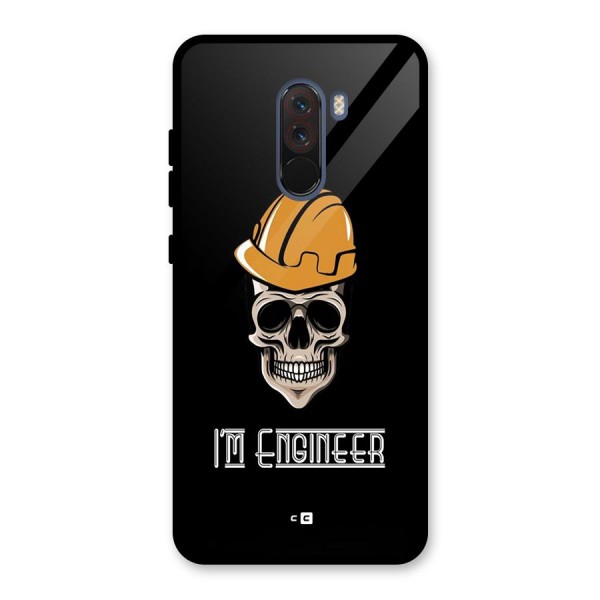 I Am Engineer Glass Back Case for Poco F1