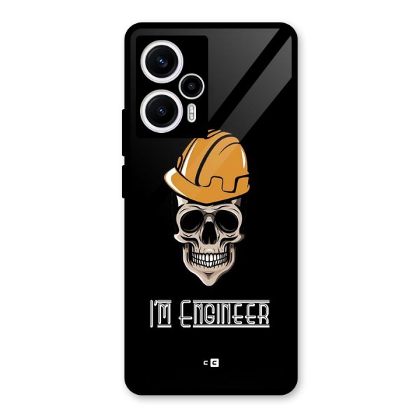 I Am Engineer Glass Back Case for Poco F5