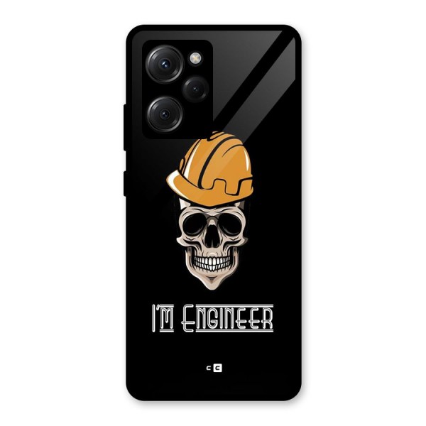 I Am Engineer Glass Back Case for Poco X5 Pro