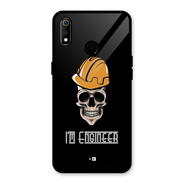 I Am Engineer Glass Back Case for Realme 3