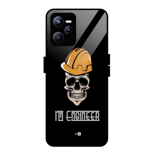 I Am Engineer Glass Back Case for Realme C35