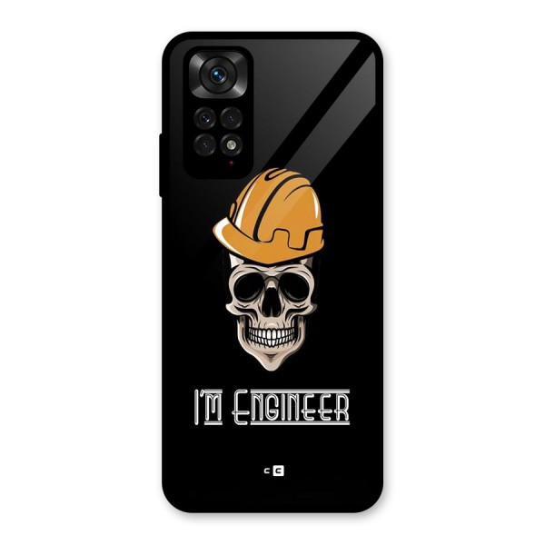 I Am Engineer Glass Back Case for Redmi Note 11S