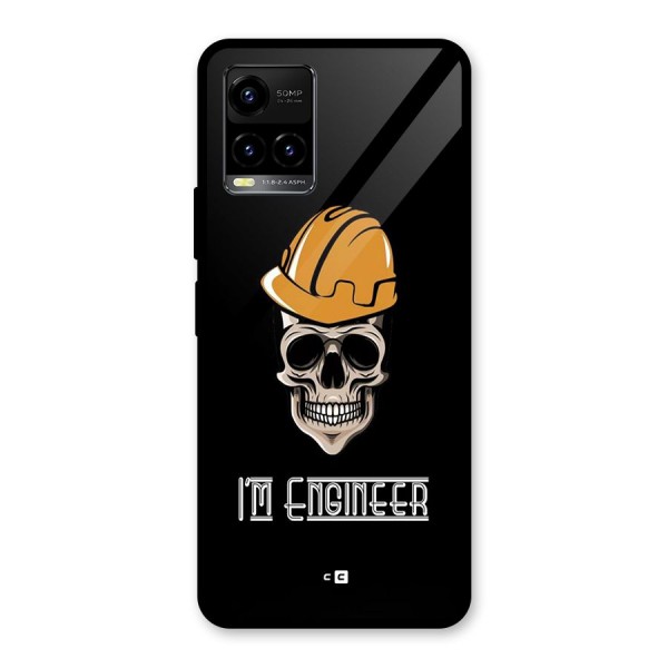 I Am Engineer Glass Back Case for Vivo Y21A