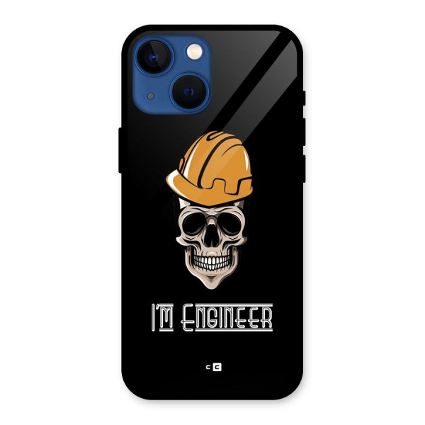 I Am Engineer Glass Back Case for iPhone 13 Mini