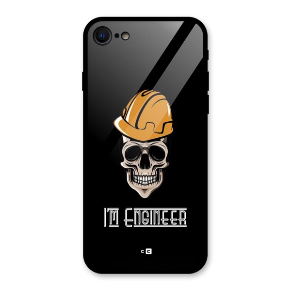 I Am Engineer Glass Back Case for iPhone 8