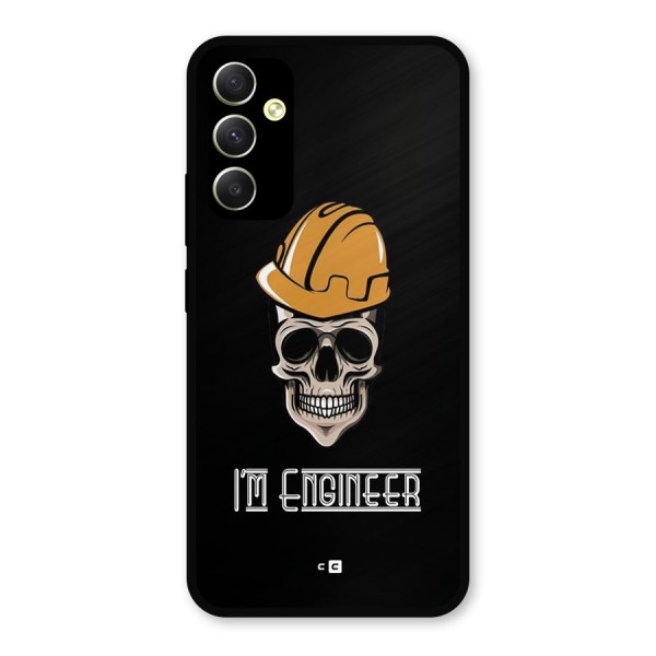 I Am Engineer Metal Back Case for Galaxy A34