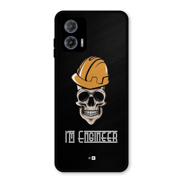 I Am Engineer Metal Back Case for Moto G73