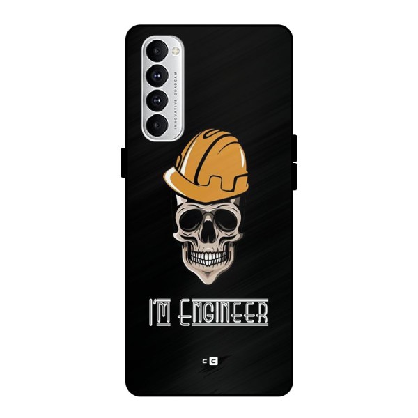 I Am Engineer Metal Back Case for Oppo Reno4 Pro