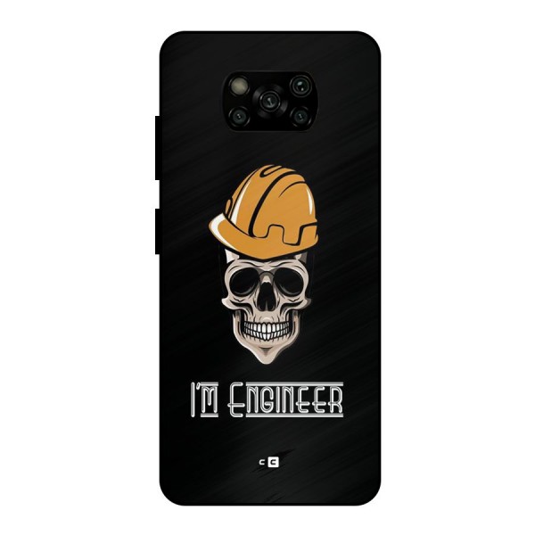 I Am Engineer Metal Back Case for Poco X3