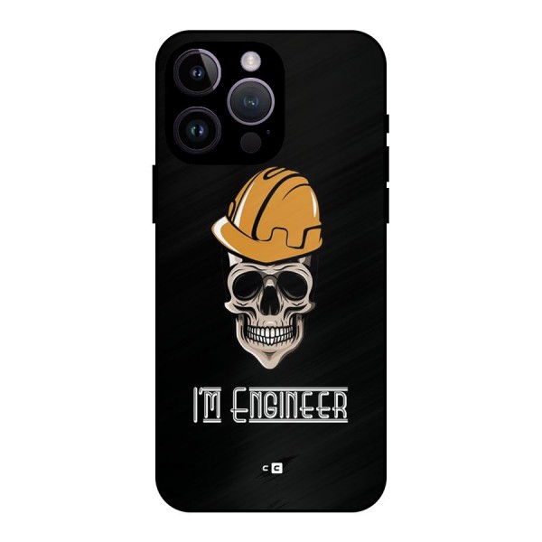 I Am Engineer Metal Back Case for iPhone 14 Pro Max
