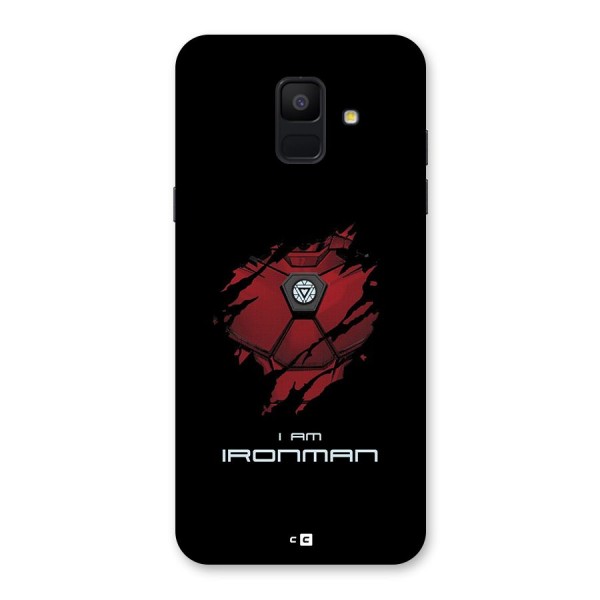 I Am Ironman Back Case for Galaxy A6 (2018)