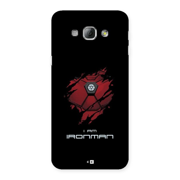 I Am Ironman Back Case for Galaxy A8