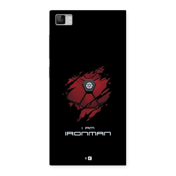 I Am Ironman Back Case for Mi3