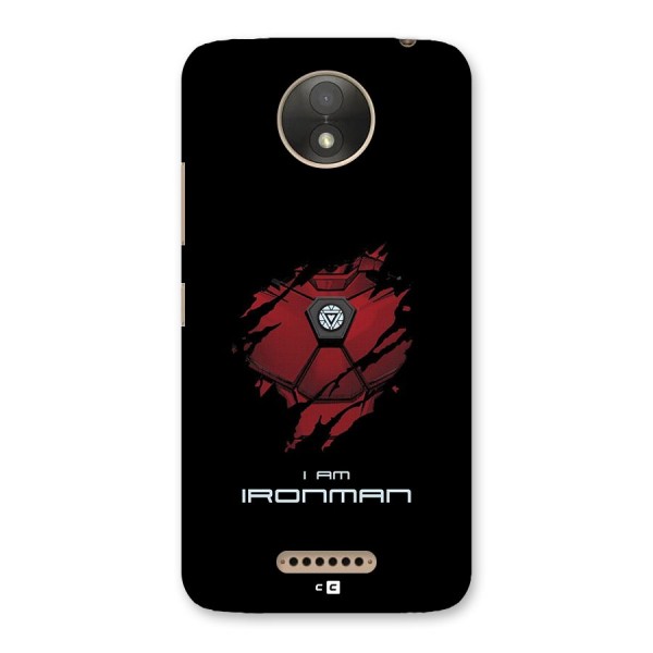 I Am Ironman Back Case for Moto C Plus