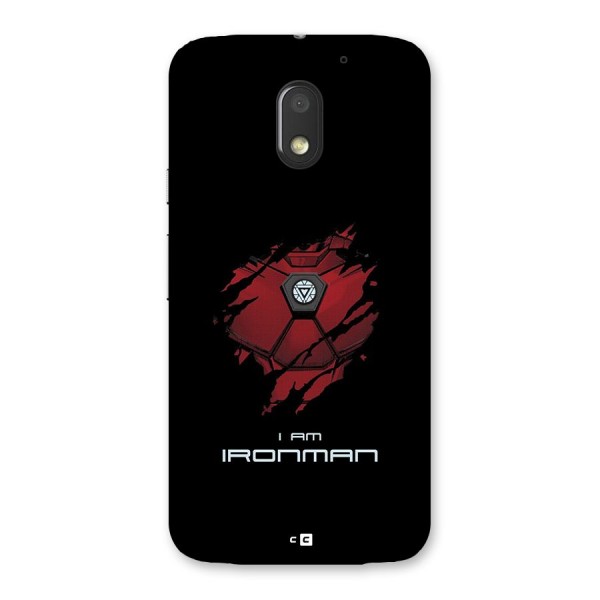 I Am Ironman Back Case for Moto E3 Power