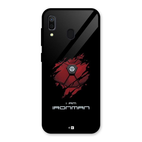 I Am Ironman Glass Back Case for Galaxy A30