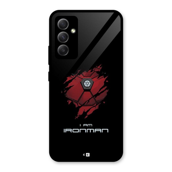 I Am Ironman Glass Back Case for Galaxy A34