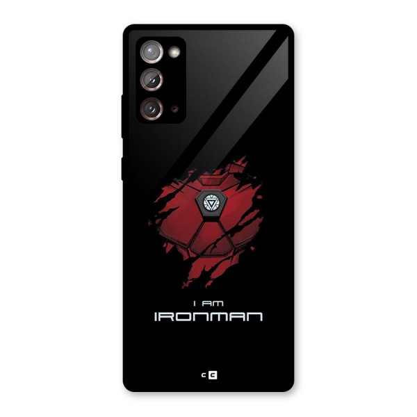 I Am Ironman Glass Back Case for Galaxy Note 20