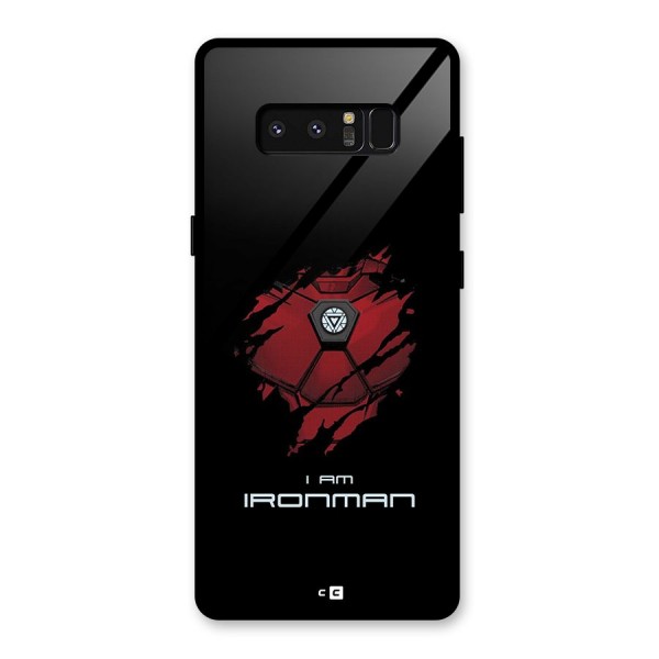 I Am Ironman Glass Back Case for Galaxy Note 8