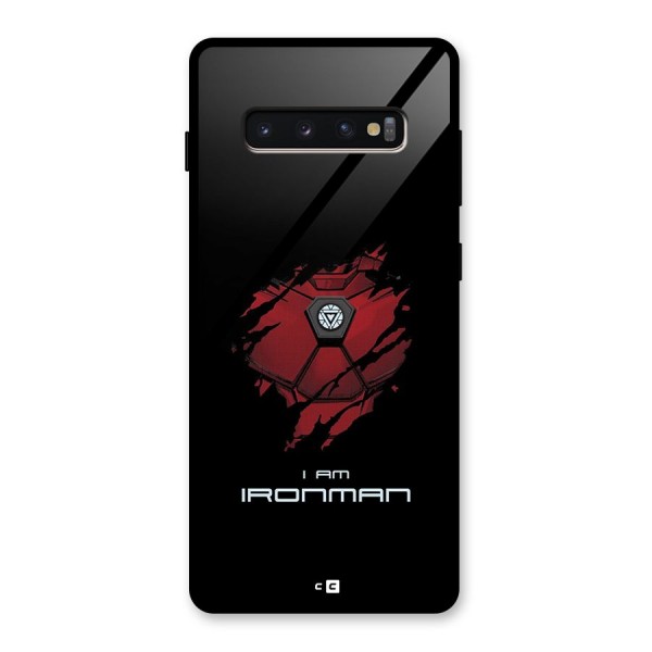 I Am Ironman Glass Back Case for Galaxy S10 Plus