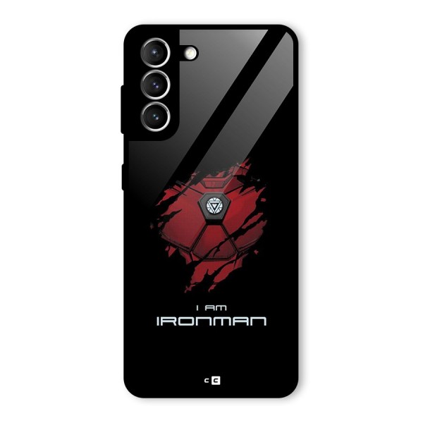 I Am Ironman Glass Back Case for Galaxy S21 5G