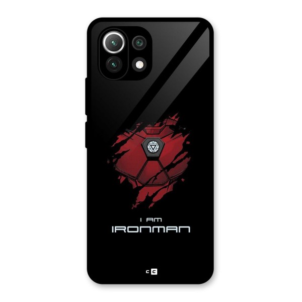 I Am Ironman Glass Back Case for Mi 11 Lite