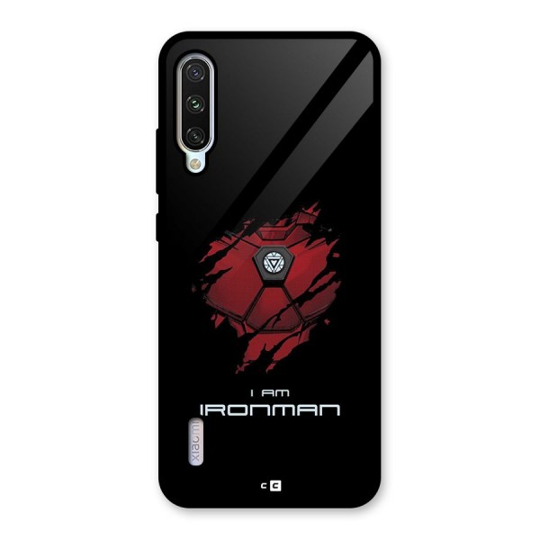 I Am Ironman Glass Back Case for Mi A3