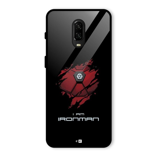 I Am Ironman Glass Back Case for OnePlus 6T