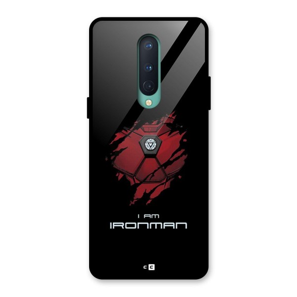 I Am Ironman Glass Back Case for OnePlus 8