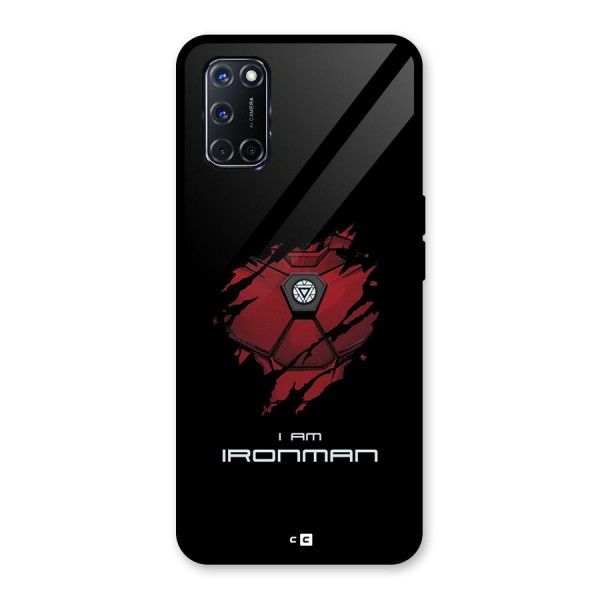 I Am Ironman Glass Back Case for Oppo A52