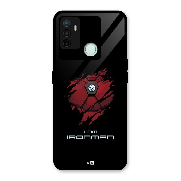 I Am Ironman Glass Back Case for Oppo A53