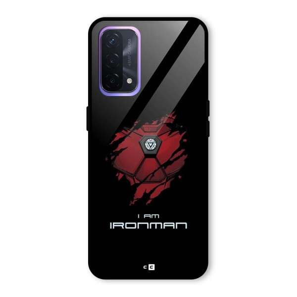 I Am Ironman Glass Back Case for Oppo A74 5G