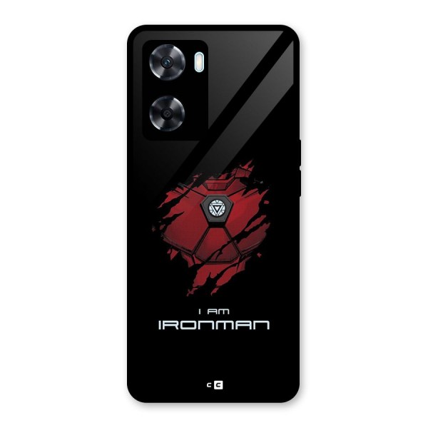 I Am Ironman Glass Back Case for Oppo A77s