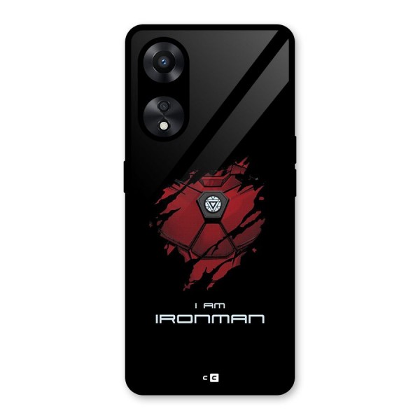 I Am Ironman Glass Back Case for Oppo A78