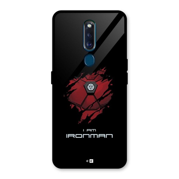 I Am Ironman Glass Back Case for Oppo F11 Pro