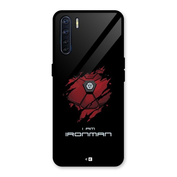 I Am Ironman Glass Back Case for Oppo F15