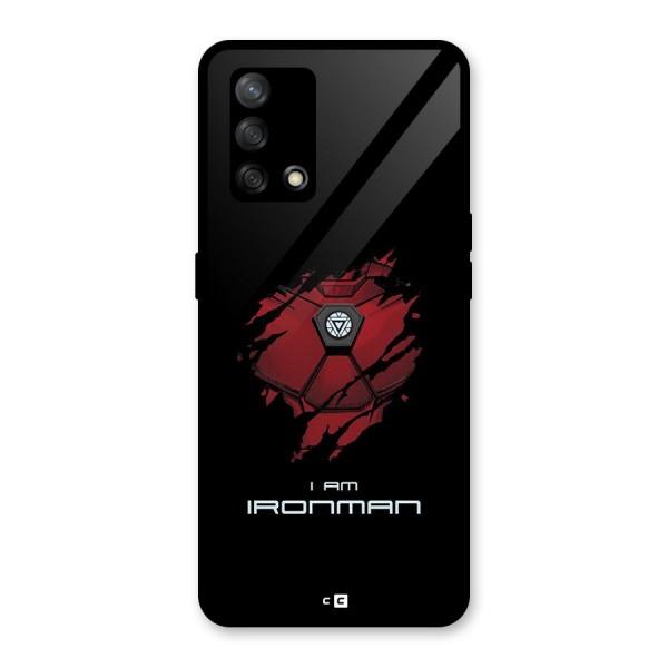 I Am Ironman Glass Back Case for Oppo F19s