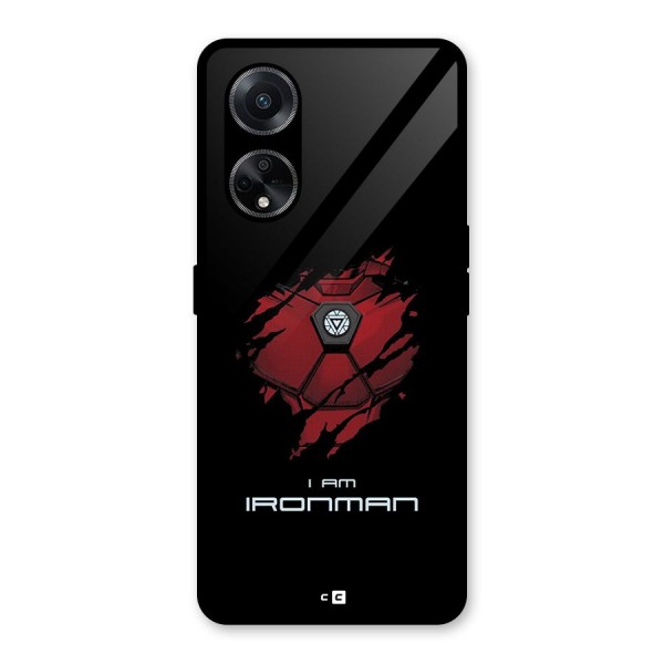 I Am Ironman Glass Back Case for Oppo F23