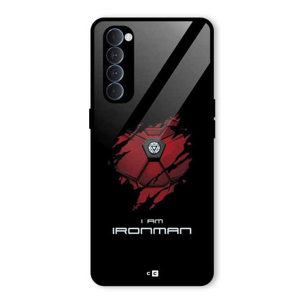 I Am Ironman Glass Back Case for Oppo Reno4 Pro