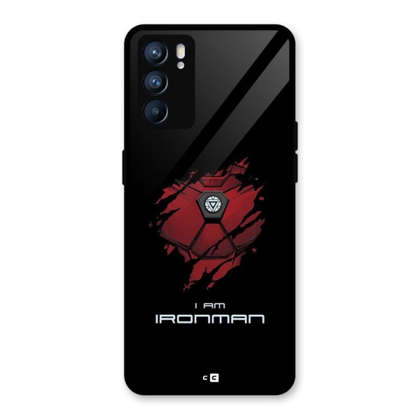 I Am Ironman Glass Back Case for Oppo Reno6 5G