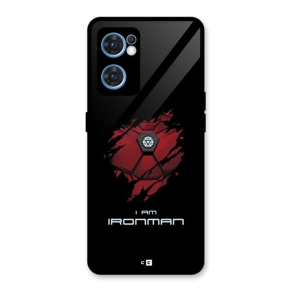 I Am Ironman Glass Back Case for Oppo Reno7 5G