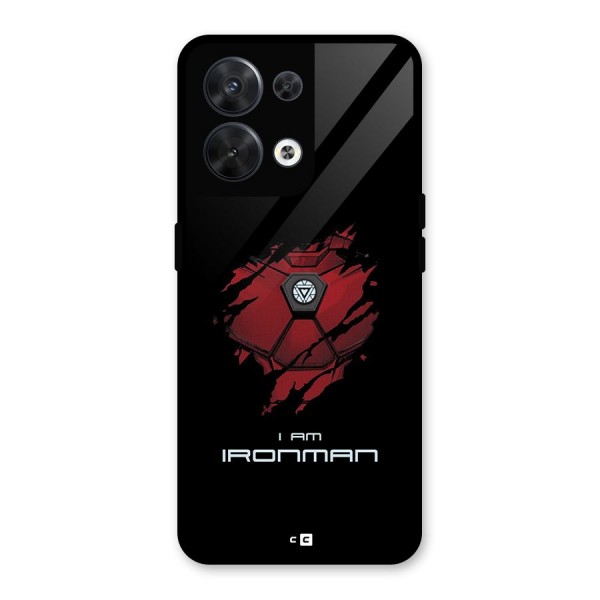 I Am Ironman Glass Back Case for Oppo Reno8 5G