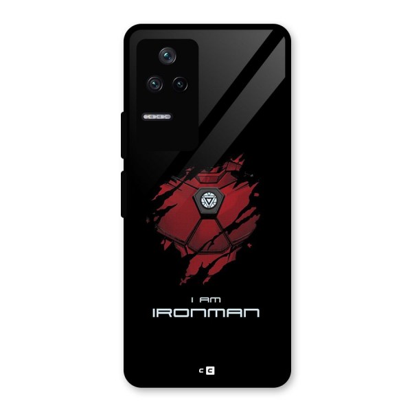 I Am Ironman Glass Back Case for Poco F4 5G