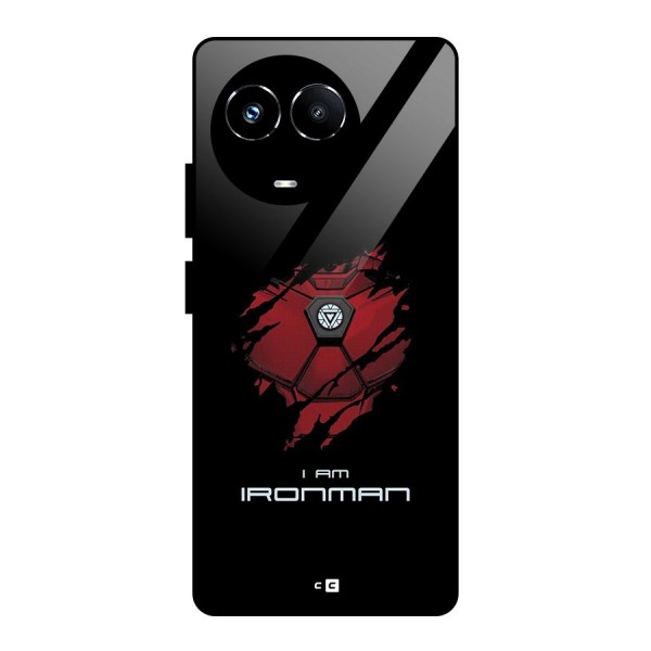 I Am Ironman Glass Back Case for Realme 11X