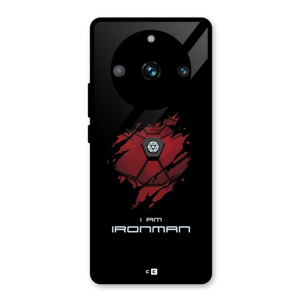 I Am Ironman Glass Back Case for Realme 11 Pro