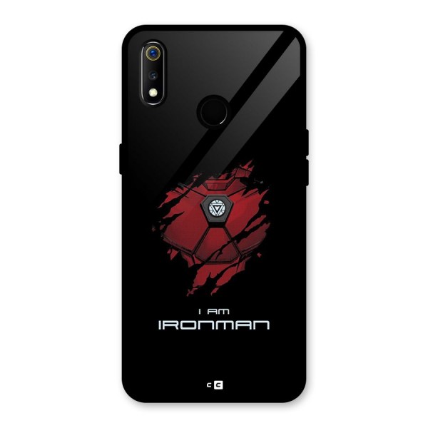 I Am Ironman Glass Back Case for Realme 3